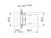 ILLUMINATED PUSHBUTTONS 22mm INDECO RINLB22F(G-R)